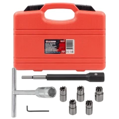 Набор фрез для чистки и восстановления посадочных мест дизельных форсунок, 7пр.