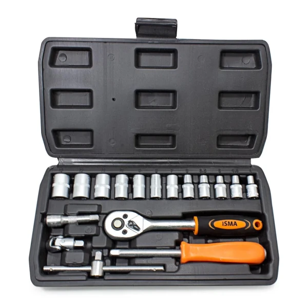 Набор инструментов 17пр. 1/4''(6гр.) (4-13мм)