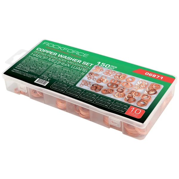 Набор медных шайб, набор 150шт.
