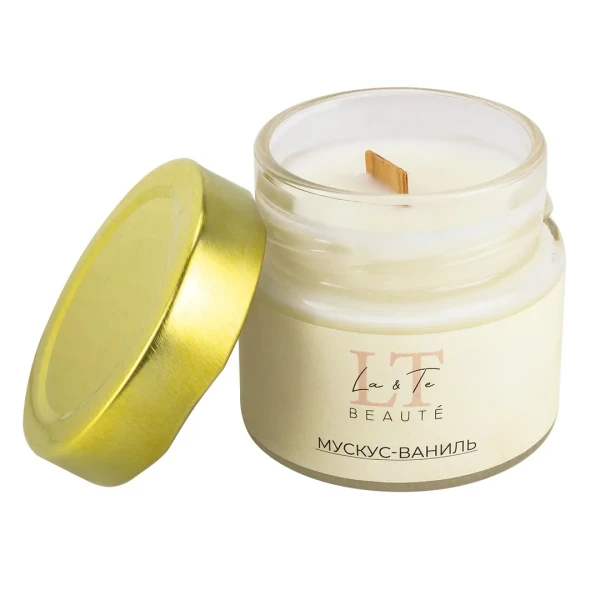 Свеча ароматическая 100 мл Мускус&Ваниль