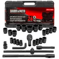 Набор инструментов ударных 26пр. 3/4''(6гр.)