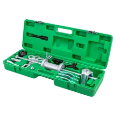 Молоток обратный для съема подшипников в наборе со сменными лапами (16пр.) в кейсе.