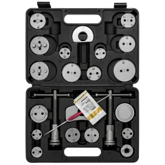 Набор для обслуживания тормозных цилиндров 22пр. (привод с правостор./левостор. резьбой) в кейсе + крючок для демонтажа сальников, графит. смазка