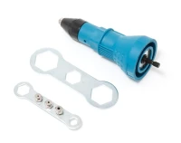 Адаптер-заклепочник для дрели (2.4, 3.2, 4.0, 4.8мм, min 11Nm, max 1000 об/мин), в блистере