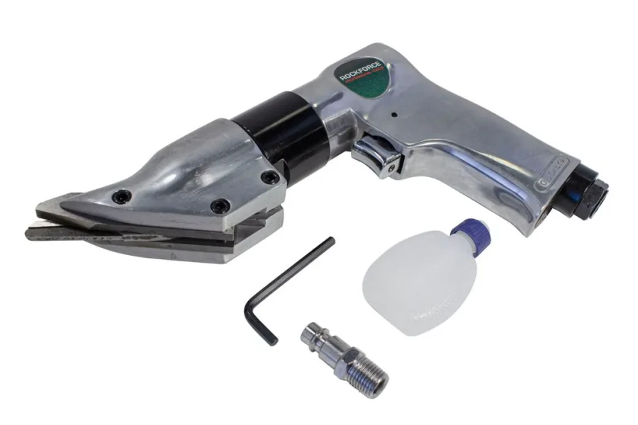 Пневмоножницы угловые (1800рез/мин, max толщина реза-1.2мм,потребление 114л/мин,6.3Bar,штуцер 1/4'')