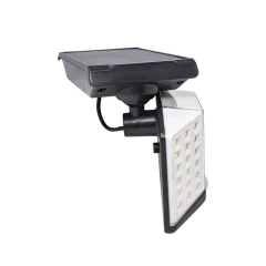 Светильник светодиодный на солнечной батарее с датчиком движения и пультом(66SMD,6500К,t заряда 8ч,t раб 7ч,батарея:3.7V,2400mAh,IP65)