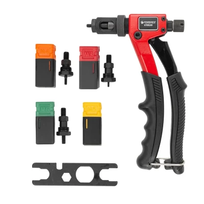 Заклепочник ручной резьбовой (L-210мм, резьбовые адаптеры: М3, М4, М5, М6)