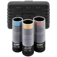 Набор головок ударных глубоких тонкостенных в защитном кожухе 3пр. 1/2''(6-гр.)