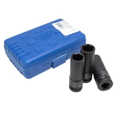 Набор головок ударных тонкостенных 3пр. 1/2''6-гр (17,19,21мм) в кейсе