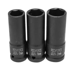 Набор головок ударных тонкостенных 3пр. 1/2''6-гр (17,19,21мм) в кейсе