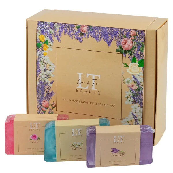 Набор 3( мыло Жасмин.Роза.Лаванда)
