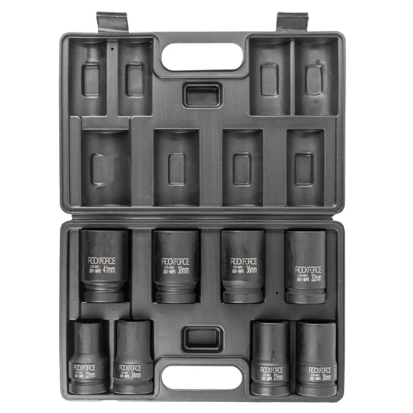 Набор головок ударных глубоких 1''8пр. (12гр.) (22,24,27,30,32,36,38,41мм)