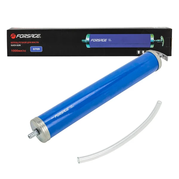 Шприц для масла и других технических жидкостей с гибким шлангом 1000мл (L шланга-260мм)