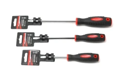 Отвертка шлицевая магнитная ''Profi''S2 SL5.5х125мм, на пластиковом держателе