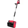 Снегоуборщик аккумуляторный с регулир.телескоп.стойкой 92-110см(ширина уборки 26см,высота уборки 16см,max дальность выброса 5.5м,101дБ,2700об/мин)