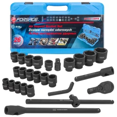 Набор инструментов ударных 26пр, 3/4''1''(6гр.)(17,19,22,24,27,30,32,33,34,35,36,36-12гр,38,41,46,50мм,1'':55,60,65мм)