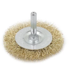 Кордщетка дисковая латунная для дрели 65мм, в блистере