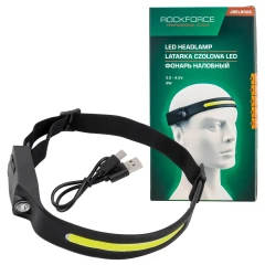 Фонарь налобный ударопрочный (3-4.5V, 3W, IPX4)