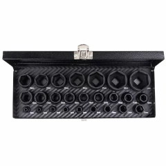 Набор головок ударных 25пр. 1/4'', 1/2''(6гр.)(1/2'': 10,11,12,13,14,15,16,17,18,19,21,22,24,27,30,32мм. 1/4'': 4,5,6,7,8,9,10,12,13мм.)