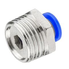 Фитинг для пластиковых трубок 8мм с наружной резьбой 1/2''