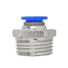 Фитинг для пластиковых трубок 8мм с наружной резьбой 1/2''