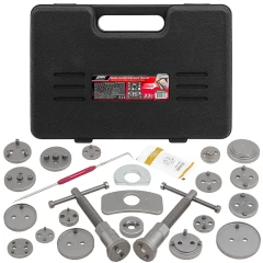 Набор для обслуживания тормозных цилиндров 22пр. (привод с правостор./левостор. резьбой) в кейсе + крючок для демонтажа сальников, графит. смазка