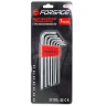 Набор ключей TORX Г-образных длинных, 7пр.(Т10,Т15,Т20,Т25,Т27,Т30,Т40) в пластиковом держателе