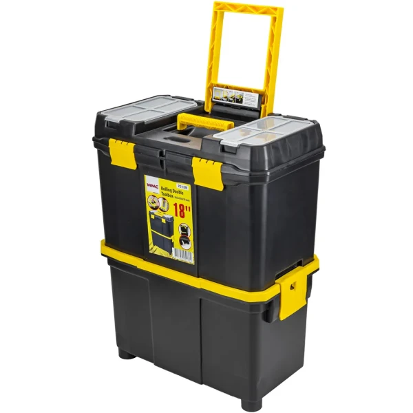 Ящик пластмассовый на колесах 18'', 585x450x270мм