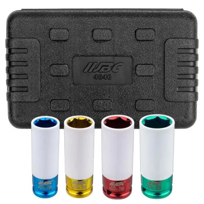 Набор головок ударных глубоких тонкостенных в защитном кожухе 4пр. 1/2''6pt