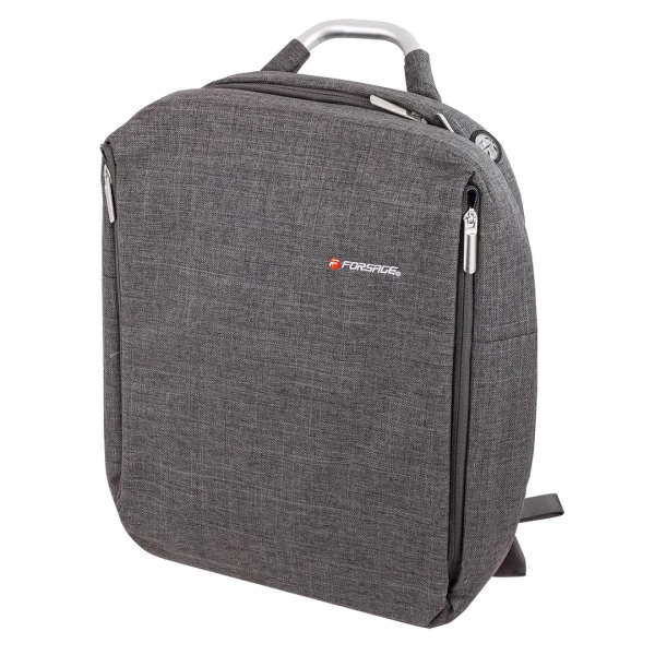 Сумка-рюкзак универсальная(жесткий каркас,утолщенные стенки для защиты ноутбука,выход для кабеля,9карманов,аллюм.фурнитура,водоотталкивающий текстиль)