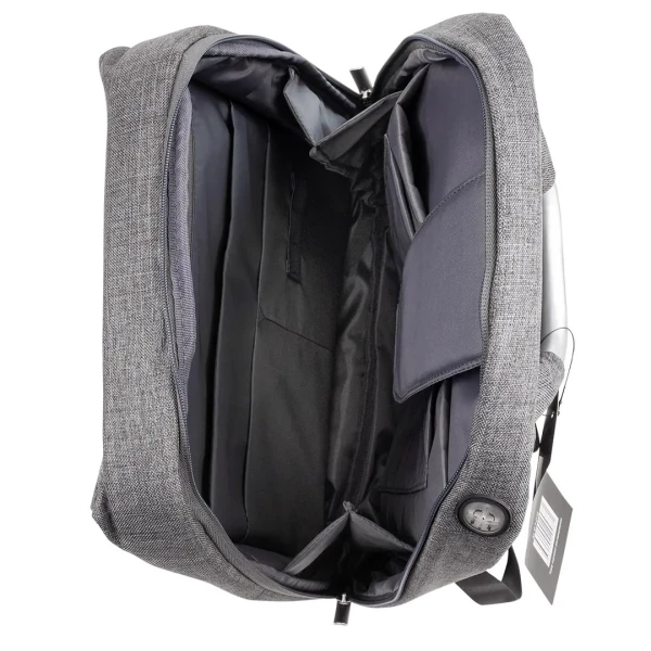 Сумка-рюкзак универсальная(жесткий каркас,утолщенные стенки для защиты ноутбука,выход для кабеля,9карманов,аллюм.фурнитура,водоотталкивающий текстиль)