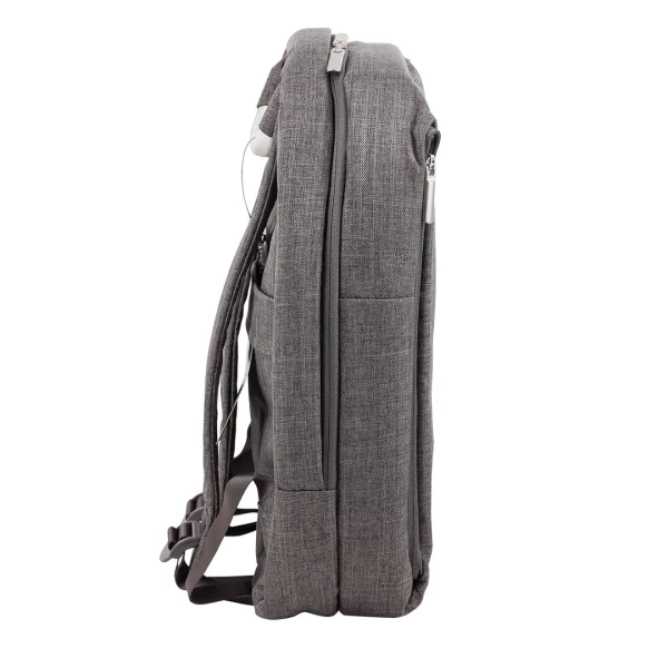 Сумка-рюкзак универсальная(жесткий каркас,утолщенные стенки для защиты ноутбука,выход для кабеля,9карманов,аллюм.фурнитура,водоотталкивающий текстиль)