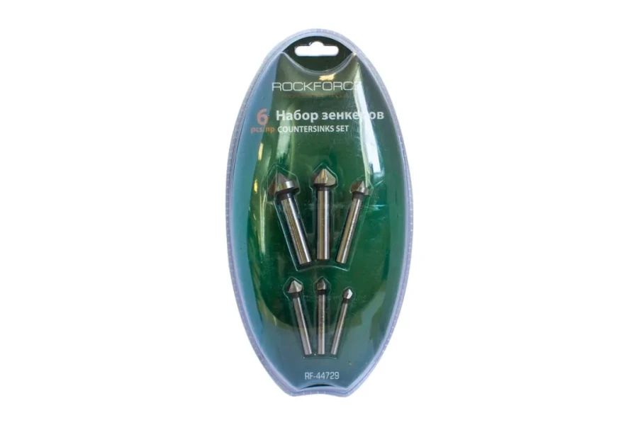 Набор зенкеров ,6пр. (6.3,8.3,10.4,12.4,16.5,20.5мм),в блистере