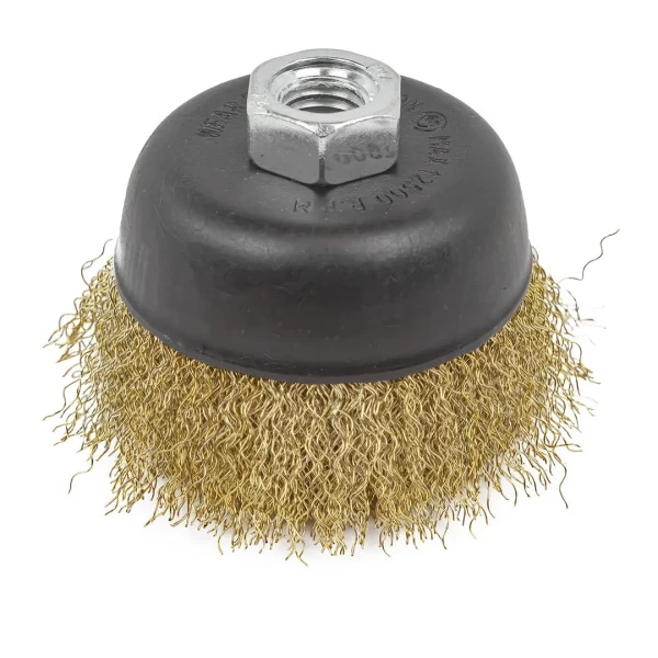 Кордщетка чашеобразная латунная для УШМ 75мм (М14)