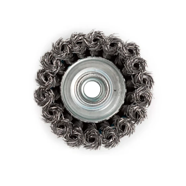 Кордщетка чашеобразная латунная для УШМ 75мм (М14)