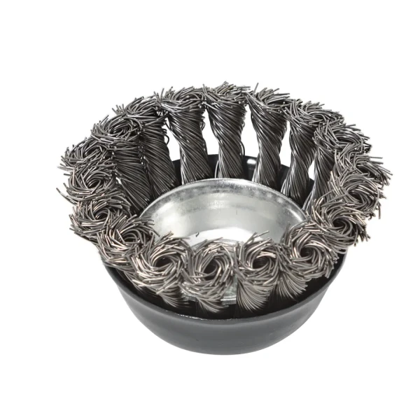 Кордщетка чашеобразная латунная для УШМ 75мм (М14)