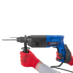 Перфоратор электрический (сверла 6, 8, 10х140мм, зубило плоское20х220мм, пика, уголь-е щетки,220V,50/60Гц,800W,0-1300 об/мин,2.8Дж, max Ø сверл. -24мм