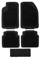 Ковры с отстёгивающим ворсом SJ-044 5пр Dark Grey (75*48,45*47)