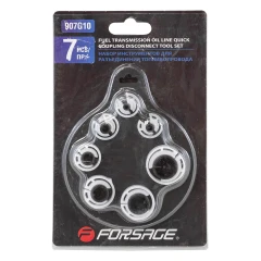 Набор приспособлений для разъединения быстросъемных соединений топливных систем и систем кондиционирования 7пр., в блистере