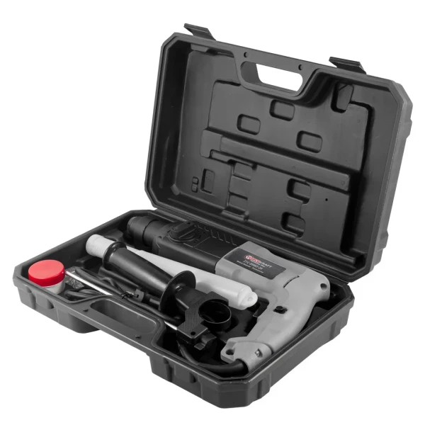 Перфоратор электрический (сверла 6, 8, 10х140мм, зубило плоское20х220мм, пика, уголь-е щетки,220V,50/60Гц,800W,0-1300 об/мин,2.8Дж, max Ø сверл. -24мм