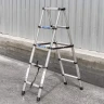 Стремянка телескопическая алюм. бытовая 1.4м (5+5 ступ.)