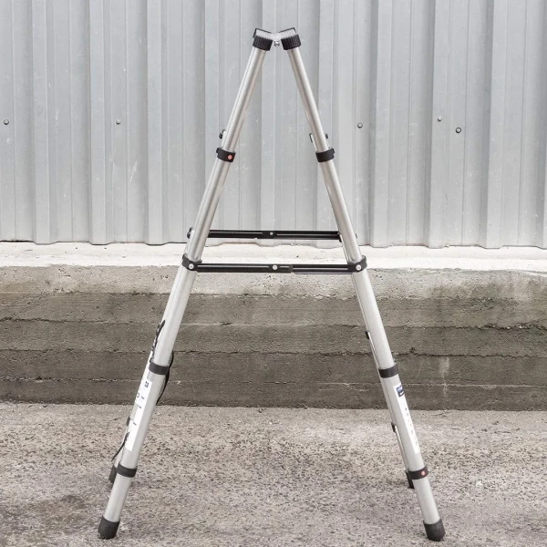 Стремянка телескопическая алюм. бытовая 1.4м (5+5 ступ.)