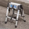 Стремянка телескопическая алюм. бытовая 1.4м (5+5 ступ.)
