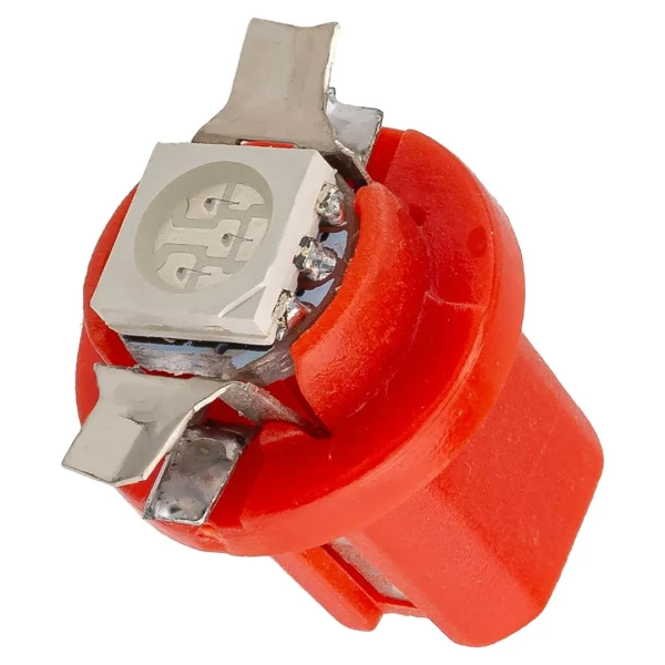 Лампочка светодиодная T8.5-5050-1SMD 12v красная