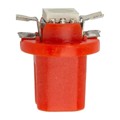 Лампочка светодиодная T8.5-5050-1SMD 12v красная