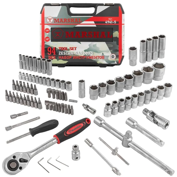 Набор инструментов 94пр. 1/2'', 1/4'' (6гр.) (4-32мм)