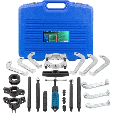 Комплект съемников подшипников универсальный (сегментного типа/двух- трехзахватные , L: 160мм, 210мм, 270мм), в кейсе