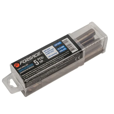 Сверло по металлу 10.5мм HSS+Co(5шт), в пластиковом футляре