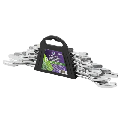 Набор ключей рожковых 6пр.(6х7,8х10,12х13,14х17,19х21,22х24мм)в пластиковом держателе