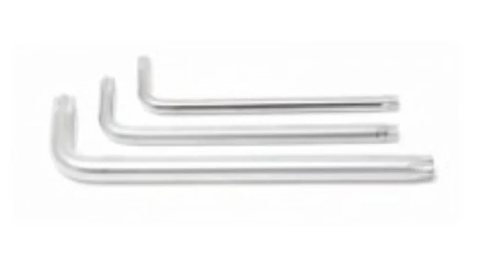 Ключ Г-образный TORX экстра длинный T40H с отверстием